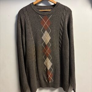 NWOT Vintage Dockers Dark Brown Cotton Sweater